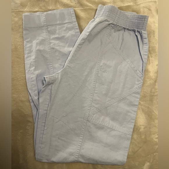 Cathy Daniels Pants - Cathy Daniels Vintage Baby Blue Elastic Waist Stretch Pants